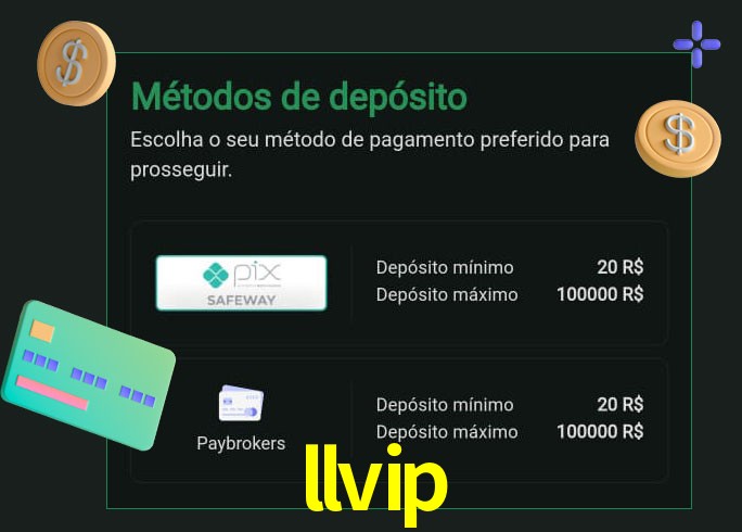 O cassino llvip oferece uma grande variedade de métodos de pagamento